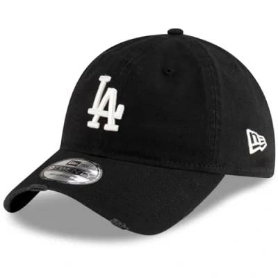 Image of New Era Distressed 9TWENTY Unisex Cap, Size: One Size, Black/white