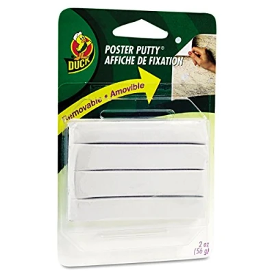 Image of Duck Brand Reusable &amp; Removable Mounting Poster Putty, 2 oz, White (1436912)