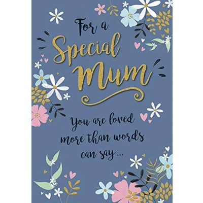 Image of Piccadilly Greetings Modern Birthday Card Mum 9 x 6 inches