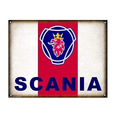 Image of DOGT Scania Trucks Auto Vintage Retro TIN SIGN Metal 7.8X11.8 INCH
