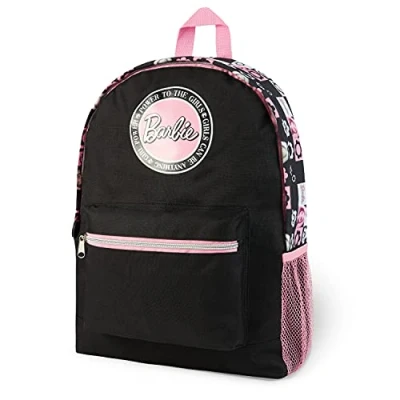 Image of Barbie Bag Backpack for Girls Pink Rainbow (Black/Pink)