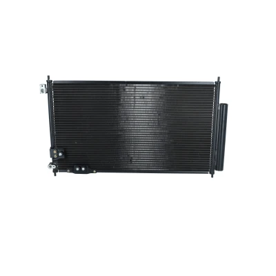 Image of 80101SEFE11, 80110SEFE11 Condenser NRF EASY FIT 35740 with dryer, seal ring 15,5mm 10,1mm Aluminium 645mm HONDA: Accord 7 Tourer
