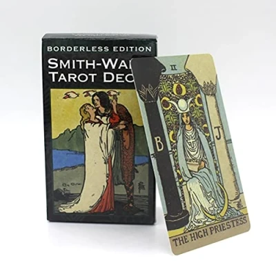 Image of Borderless Edition Smith Waite Tarot Cards Oracle card Divination Fate Entertainment Table Board Deck Games Holiday Family Party Gift Playing Cards,type 1,Tarot