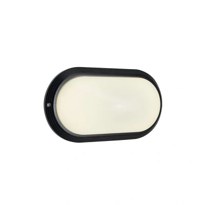 Image of Ansell 8W Sorrento CCT LED Bulkheads With Eyelid Cover Black