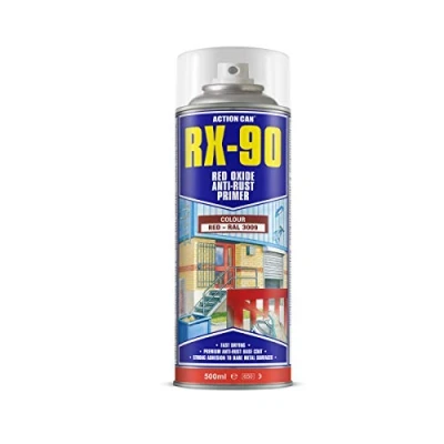 Image of Action Can RX 90 Red Oxide Anti Rust Aerosol Primer Spray 500ml
