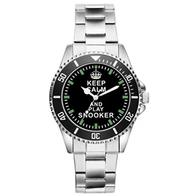 Image of KIESENBERG Keep Calm and Play Snooker Watch Men Jewelry Gift Present for 1574