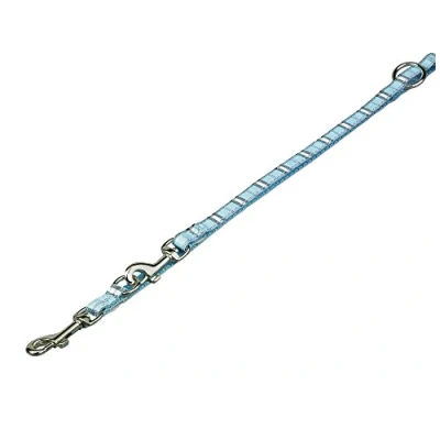 Image of Nobby Training Leash Tartan, 200 cm/ 10 mm, Light Blue