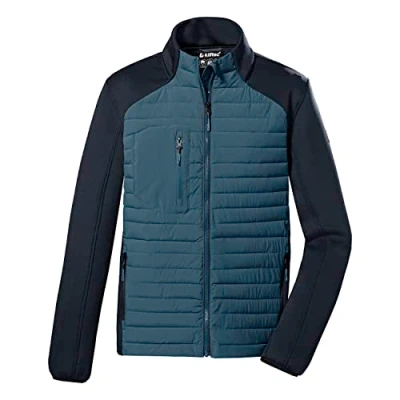Image of Killtec (KILAH) KOW 33 MN JCKT 38637 000 Men&#039;s Quilted Hybrid Jacket with Stand Up Collar Blue S