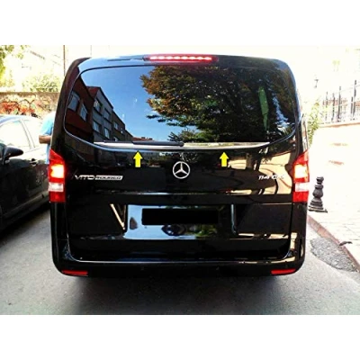 Image of VITO W447 (2014 Onwards) Stainless Steel Chrome Rear Window Under Trim Cover