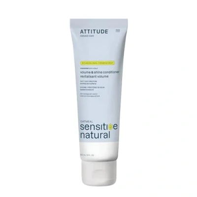 Image of ATTITUDE Extra Gentle Hair Conditioner for Sensitive Dry Scalp, Soothing Oat, Naturally Derived Ingredients, Dermatologically Tested, Vegan Detangler, 240 mL
