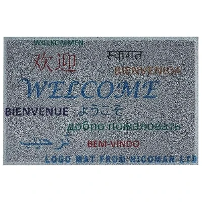 Image of Nicoman Multilingual Welcome Door Mat Multi Language Promotional Doormat (90x60cm/35.4x23.6inches)