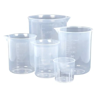 Image of 5 Pack Plastic Measuring Jugs, Transparent Lab Graduated Beakers, Heat Resistant Mixing Cups Set, Multipurpose Cooking Baking Liquid Measure Tool 30ml 50ml 100ml 150ml 300ml