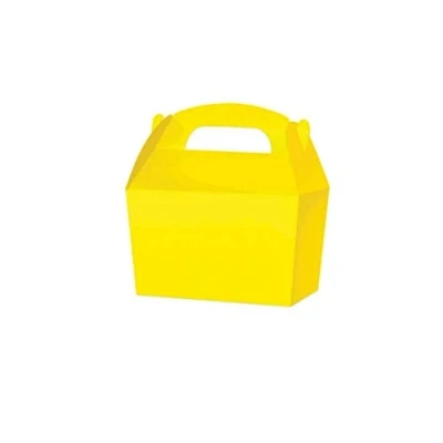 Image of Playwrite Treat Boxes Wedding Favour Cupcake Gift Party Box Choose From 13 Colours (2, Yellow)