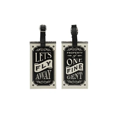 Image of The Dapper Chap &#039;Let&#039;s Fly Away&#039; Luggage Tag