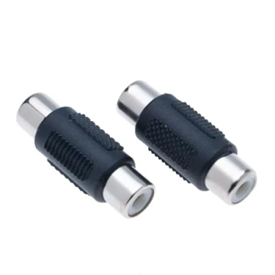 Image of RCA Female To Coupler, Pack of 2 Phono Socket Coupler Compatible with Phono, Speaker, Cable, Amplifier