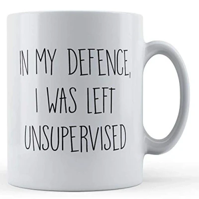 Image of Father Fox Cheeky, Clumsy, in My Defence, I was Left Unsupervised Gift Mug, Ceramic, 11fl.oz.