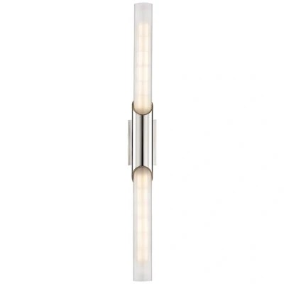 Image of Pylon 2 Light Wall Sconce Polished Nickel