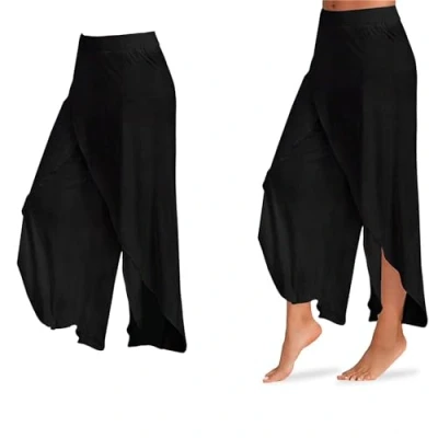 Image of AQUARIUS Super Soft Cotton Spandex Harem Style Yoga Pilates Pants, and Sizes (Small, Black)
