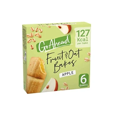 Image of Go Ahead Apple Fruit and Oat Bakes Snack Bars Multipack 6 x 35g, 210g