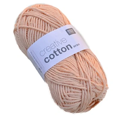 Image of Rico creative cotton aran Colour apricot &amp;61 Crochet Yarn Knitting