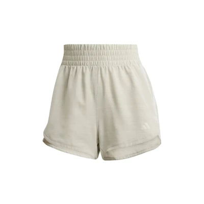 Image of adidas Performance Pacer Stripes HIGH RISE Sports shorts, Women&#039;s, Size: Lx5&quot;, Alumina mel beige