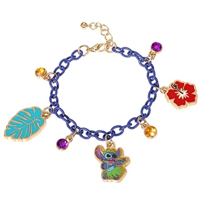 Image of Disney Lilo and Stitch Multicoloured Enamel Costume Charm Bracelet BH00293YRML 65