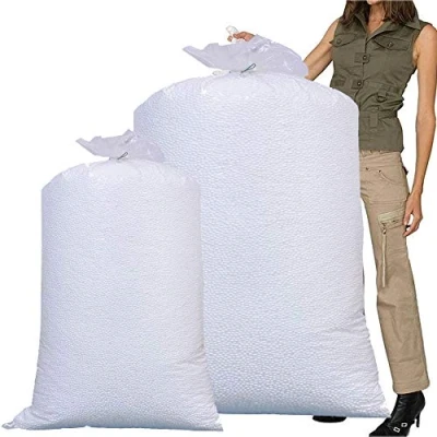 Image of 2 Large Bean Bags Booster Refill Polystyrene Beads Filling Top Up Bag Beans Balls 20 Cubic Feet