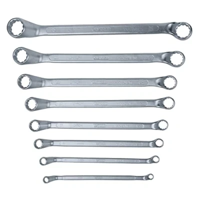 Image of KS Tools 517.0248 CLASSIC Double ring spanner set, offset, 8 pcs 6 22mm
