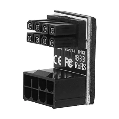 Image of ASHATA 8PIN Graphics Card Power Connector (180 Turning),Computer Cables Supply Adapter 180 Turning(PH38B)