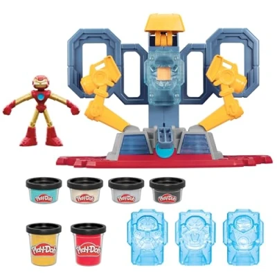 Image of Play Doh Marvel Iron Man Armor Maker Lab Playset