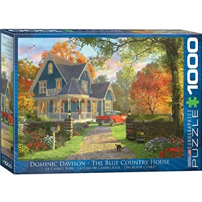 Image of EuroGraphics 6000 0978 The Blue Country House by Dominic Davison Puzzle, various, 48 x 68 cm