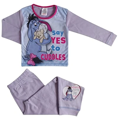 Image of Eeyore Disney Cuddles Pyjamas 3 4 Years Purple
