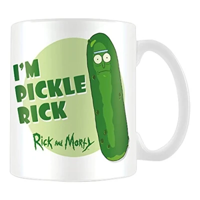 Image of Pyramid MG24862 Morty Pickle Rick Coffee Mug, Porcelain, Multi Colour,300ml
