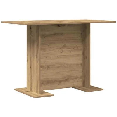 Image of vidaXL Dining Table Artisan Oak 110x60x75 cm Engineered Wood