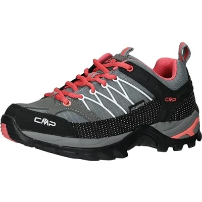 Image of CMP Women&#039;s Rigel Low WMN Trekking Shoe WP, Grey Coral, 4 UK