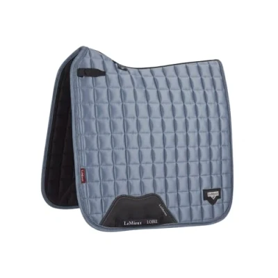 Image of LeMieux Dressage Loire Classic Square Saddle Pad Pads for Horses Equestrian Riding Equipment and Accessories (Ice Blue Large)