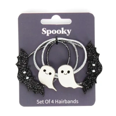 Image of Glitter hair bands (set of 4) Spooky
