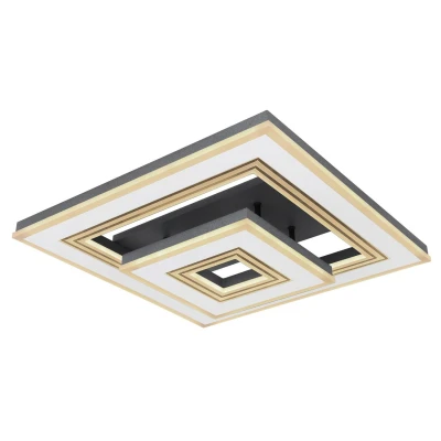 Image of Jack Integrated LED Semi Flush Ceiling Light White Dimmable 2700 6000K Remote Control