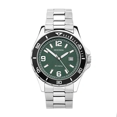 Image of Sekonda Mens 50m Water Resistant Bracelet Watch 30078 (Green)