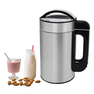Image of hzexun Nut Milk Maker,Automatic Almond Machine for Plant Based Milk,Oat,Soy,Coconut Milk,Soups,Smoothies,1.5L Soy Maker