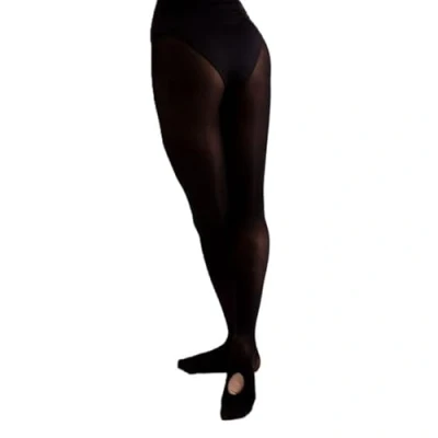 Image of Silky Dance Girl&#039;s/Ladies Intermediate 60 Denier Convertible Ballet Tights (Large, Black)