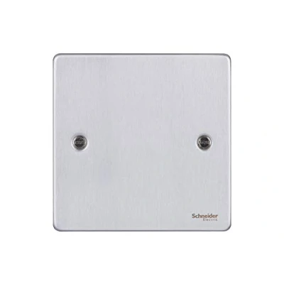 Image of Schneider Electric Ultimate Low Profile Single Blank Plate, GU8510PC, Polished Chrome