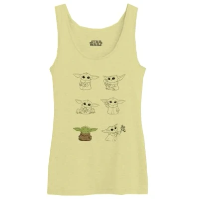 Image of Star Wars Women&#039;s Woswmantk006 Tank Top, Yellow, XL