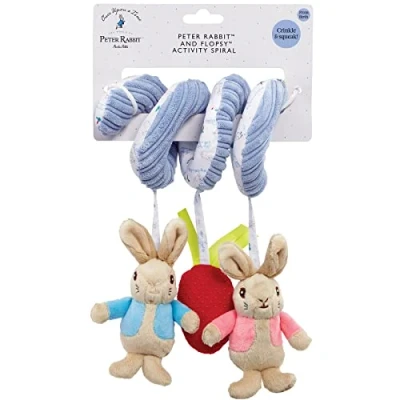 Image of Rainbow Designs Peter Rabbit Activity Spiral for Babies Pram and Carseat Toy Early Development Toys