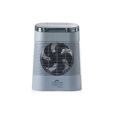 Image of Dreamland Silent Power protection Portable Fan Heater with 4 Heating Modes (Ultra Quiet, IP21 degree, Space Heater, 1 9H Programmable Timer, Energy Saving ECO Mode)