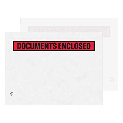 Image of Blake Purely Packaging C4 328 x 245 mm Printed Documents Enclosed Wallet Envelopes Peel &amp; Seal (PDE52) Clear Pack of 500