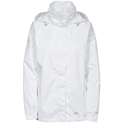 Image of Trespass Waterproof Lanna II Women&#039;s Outdoor Hooded Jacket available in White X Small