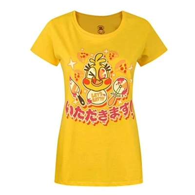 Image of FIVE NIGHTS AT FREDDY&#039;S Chica Chicadakimasu Women&#039;s T Shirt Yellow
