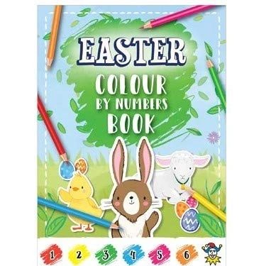 Image of Pick2Drop you Pick We Deliver 6 x A6 Easter Colour By Numbers Activity Books Girl or Boys Party Bag Fillers