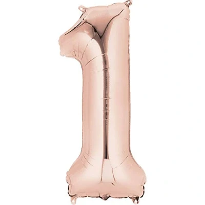 Image of Amscan 3621001 S/Shape: 1 Rose Gold